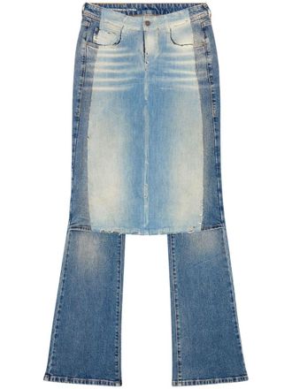 Diesel D-Sel 007x8 flare jeans - women - Cotton/Hemp/Elastane - 29 - Blue