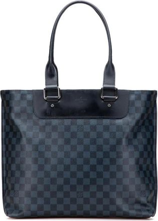 Louis Vuitton Pre-owned Tote Bags, female, Blue, Size: ONE SIZE Pre-owned Checkered Pattern Tote Bag