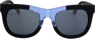 Linda Farrow KRIS VAN ASSCHE KVA38 C3 Mens Sunglasses Blue Size 51