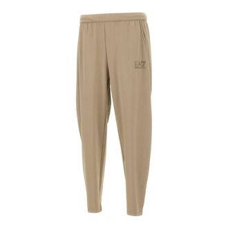 Emporio Armani Sweatpants, male, Beige, Size: XL Train Lux Pants