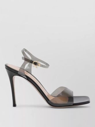 Gianvito Rossi plexi sandals open square toe design