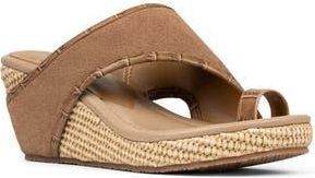 Donald J Pliner Gyer Leather Wedge Sandal in Tobacco at Nordstrom Rack, Size 7.5