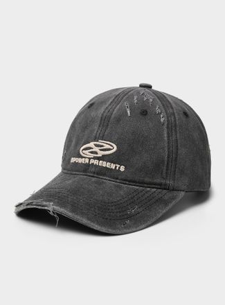 Djab Mens Distressed washed denim cap