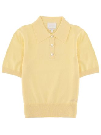 A.P.C. Fitted Logo Cotton Ribbed Cuffs Polo Shirt