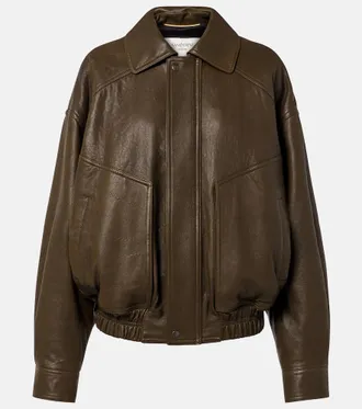 Saint Laurent Leather bomber jacket