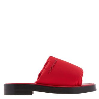 Ferragamo Delfino Padded Slide Sandals, Size 9