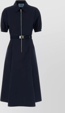 Prada belted polo knee-length dress