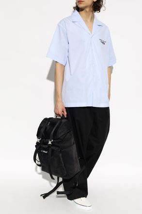 Iceberg Short-sleeved Shirt, Mens, Light Blue