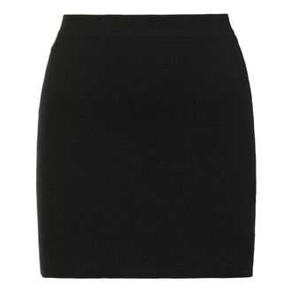 Khaite Rokken, Dames, Zwart, S, Wol, Gebreide Mini Rok