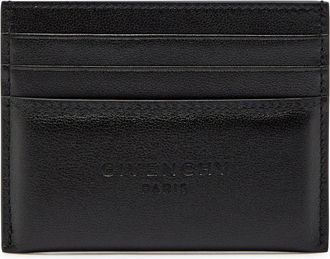 Givenchy Padded Logo Leather Card Holder - Black - One Size