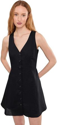 Paige Raye Dress Womens Dress Black : XS, Cotton/Linen