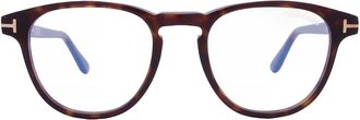 Tom Ford Blue Light Block Oval Unisex Eyeglasses FT5899-B 052 48