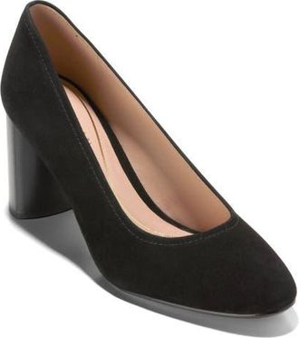 Cole Haan Nella Pump in Black Suede at Nordstrom, Size 10.5