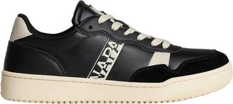 Napapijri Urban Comfort Sneaker Zwart Similpelle - Heren - Sneakers - Zwart - 45 EU - Polyester - Schoenen