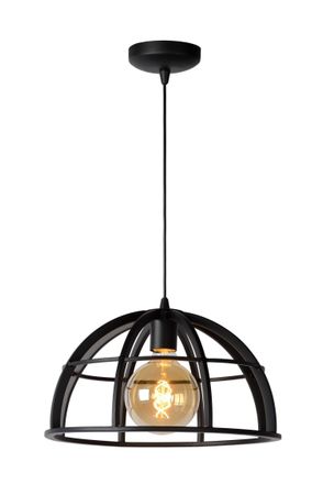 Lucide DIKRA Dimmable Adjustable Stylish Indoor Modern Pendant Light 1xE27 in Black