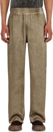 Diesel Pants in wrinkled satin - Pants - Man - Brown