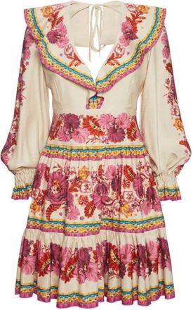 La DoubleJ Reina Mini Jurk - Dames - Korte kleedjes - Veelkleurig - XL - Kleedjes