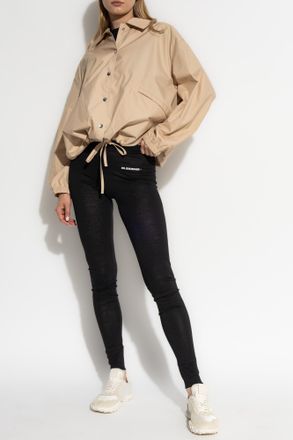 Jil Sander Leggings With Wool Finish, Womens, Black