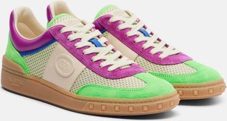 Valentino Garavani Upvillage leather-trimmed sneakers