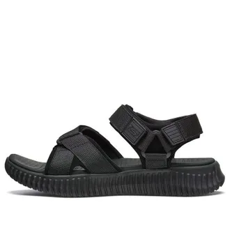 Skechers Elite Flex Velcro Sports Black Sandals 51722-BBK