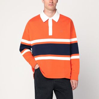 Loewe Anagram polo in orange/navy blue