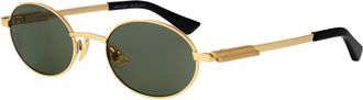 Bottega Veneta Unisex Sunglasses Bv1470s Gold Metal
