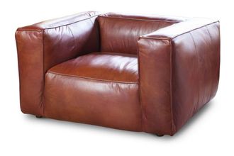 PIB Sillon de cuero rojo