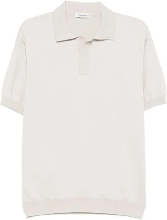 KANGRA Polo zonder knopen rasato calato - Heren - Polos - Grijs - M - Tops