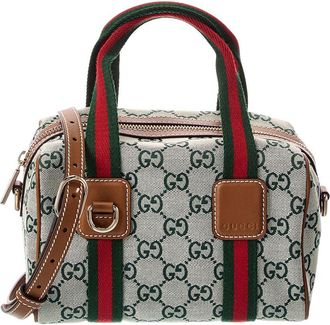 Gucci Mini Gg Canvas & Leather Handbag