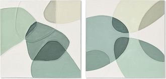 Esprit Cuadro Home Abstracto Urbano 100 X 3,7 X 100 Cm (2 Unidades)