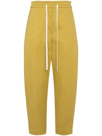 Tela Mustard Yellow Pantalone Disco Track Pants