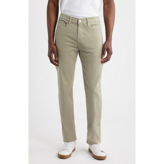 Frame Denim LHomme Slim Fit Five-Pocket Twill Pants in Mintleaf at Nordstrom, Size 36