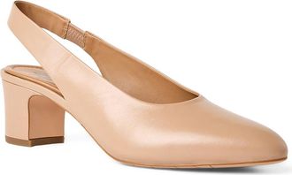 Aquatalia Trevi Slingback Pump in Sand Nappa at Nordstrom, Size 10.5