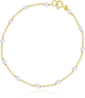 The Lovery Pearl Bead Chain Bracelet