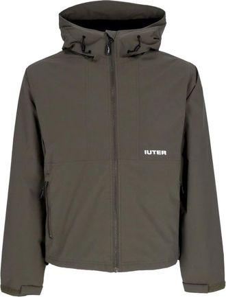 Iuter Army Flap Jack met Hoge Kraag - Heren - Zomerjassen - Groen - L - Polyester - Jassen