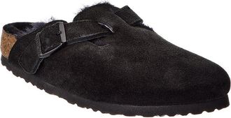 Birkenstock Boston Shearling Suede Sandal