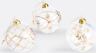 La Redoute Interieurs Set van 12 kerstballen in glas, Caspar