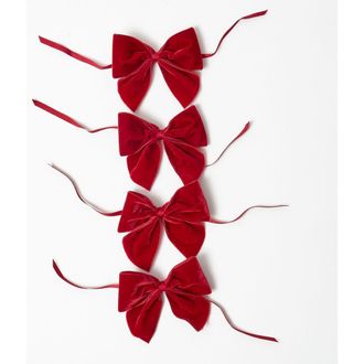 Mrs. Alice Velvet Napkin Bows in Red at Nordstrom