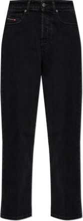 Diesel Jeans, Dames, Zwart, W24 L32, Katoen, 1981 D-Went Jeans