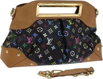 Louis Vuitton Pre-owned Monogram Multicolor Canvas Schoudertas - Dames - Vintage Handtas - Zwart - ONE Size - Leer - Vintage