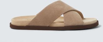 Brunello Cucinelli Suede slides