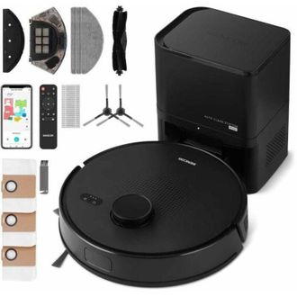 Sencor Robot Aspirador Srv 9085bk Con Fregado, 3000 Pa, Lidar, Vaciado Autom&aacute;tico, Bater&iacute;a 2600 Mah, Control Por App