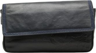 Loewe Navy Leather Sling Bag (Pre-Owned)