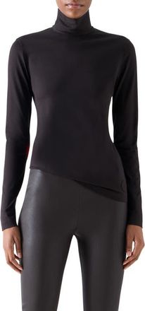 Akris Jersey Turtleneck in Espresso at Nordstrom, Size 14