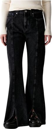 Karl Lagerfeld Jeans, Dames, Zwart, W28 L32, Katoen, Flared Jeans