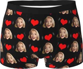Generic Personalised Gifts For Men Face On Boxers Underwear Custom Boxers With Face Personalized Underwear For Men Boyfriend Husband Him (3-Bronze, L)