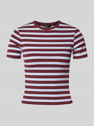 Only Slim Fit T-Shirt mit Viskose-Anteil Modell JUNE in Bordeaux, Gr&ouml;&szlig;e XL