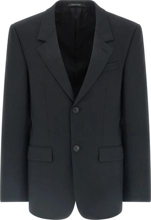 Balenciaga Standaard Jas op Maat - Heren - Blazers - Zwart - L - Wol - Jassen