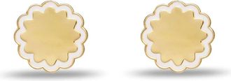 Lele Sadoughi Womens Scalloped Coin Stud Earrings In Gold