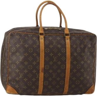 Louis Vuitton Pre-owned Sirius 45 Boston Bag - Dames - Vintage Weekendtas - Bruin - ONE Size - Leer - Vintage